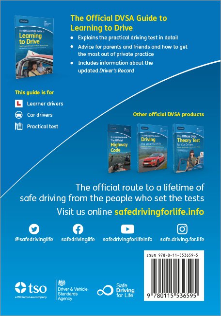 The rear cover from a DVSA book