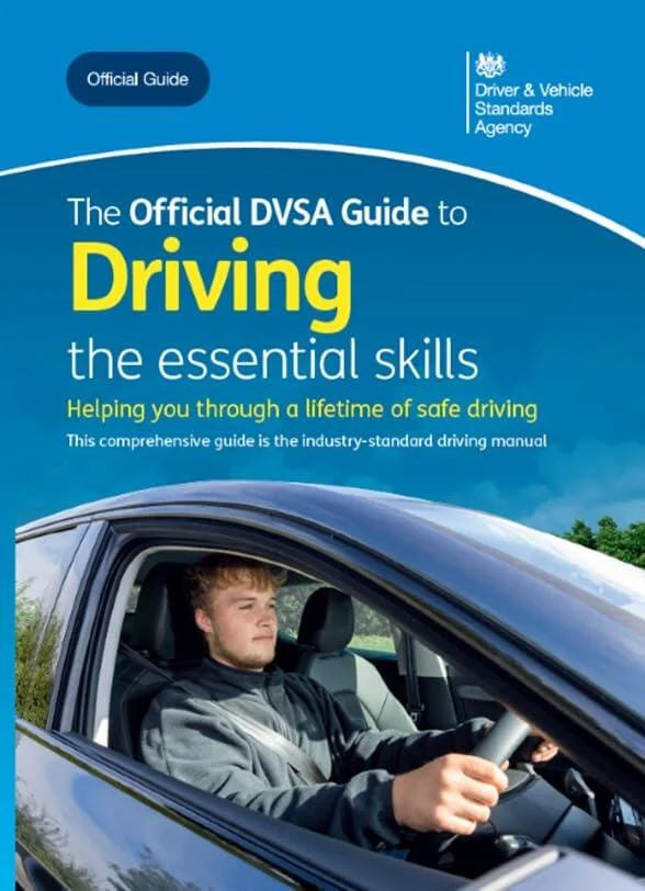 Cover of 'The Official DVSA Guide to Driving (DVSA)' featuring a person sitting in a car
