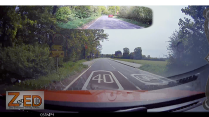 A still frame taken from a driving test review video