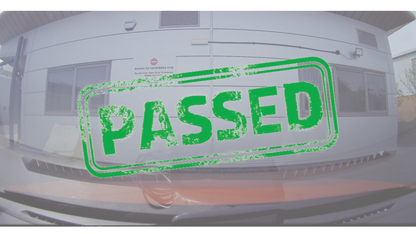 A still frame taken from a driving test review video
